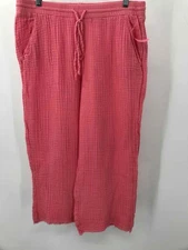 Pre-Owned Michael Stars Pink Size Large Pull On Casual Pants