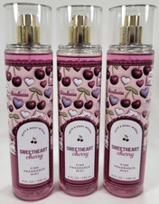 Bath Body Works SWEETHEART CHERRY Fine Fragrance Mist 8 oz Lot of 3 Pink