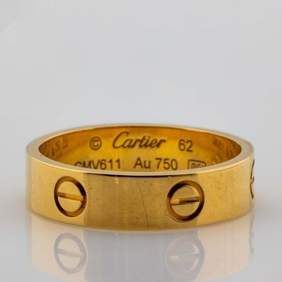 Cartier Love Ring 750/18K Gelbgold Fullset Gr. 62