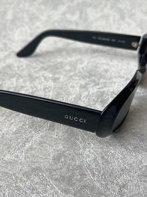 90s Vintage Gucci GG 2419/S Oval Sunglasses y2k Cyber Italy Rare