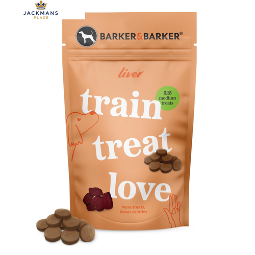 Barker and Grain Free Liver Dog Training Treats - 1 count 1 (Pack of 1)