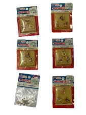 (5) Westrim Crafts Miniature Christmas Tree  Charms Ornaments Plus Hooks