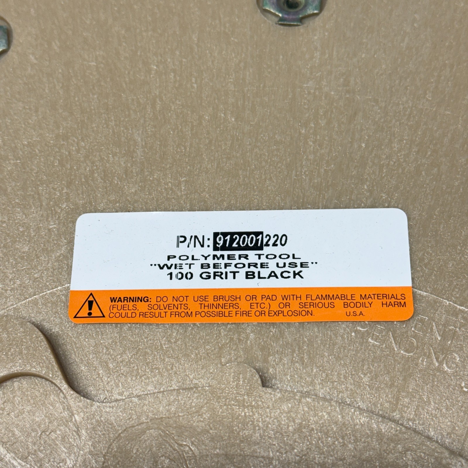 NOS DIAMABRUSH 912001220 Polymer Polishing Abrasive Pad 100 Grit 20" Diameter