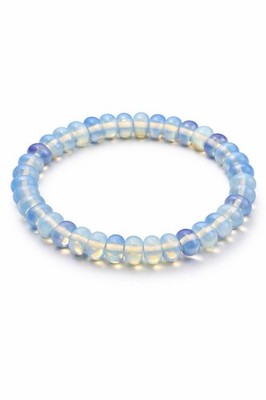1 AAA MONDSTEIN 18cm Armband Moonstone  8x5mm Bracelet Lab.Züchtung Powerarmband