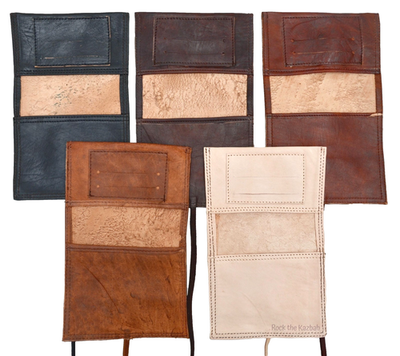 leather tobacco pouch sale 100% ORGANIC LEATHER TOBACCO POUCH BAG CASE WALLET TIN BROWN **TARIFFS  PAID**