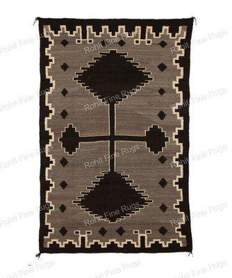 5x8 Handwoven wool Navajo Rug Native American Style Zapotec Rug Christmas Gift