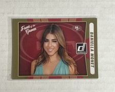 2016 Panini Donruss DANIELLA MONET #5 Gold Fans Of The Game San Francisco 49ers 