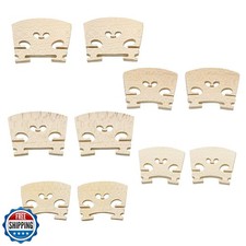 Hordion 10 Pcs 5 Sizes Maple Violin Bridge, 1/8, 1/4, 1/2, 3/4, 4