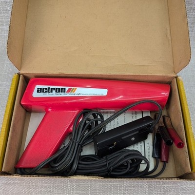 Actron DC Powered Clamp-On Timing Light Model L-200 Made in USA Used 1980s