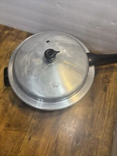 Large MIRRO-MATIC Aluminum Pressure Cooker Canner 0396 Made in USA 6 Qt Quart