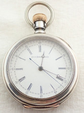 ANTIQUE 16s ELGIN GRADE 84 DOCTORS SWEEP SECONDS COIN SILVER POCKET WATCH
