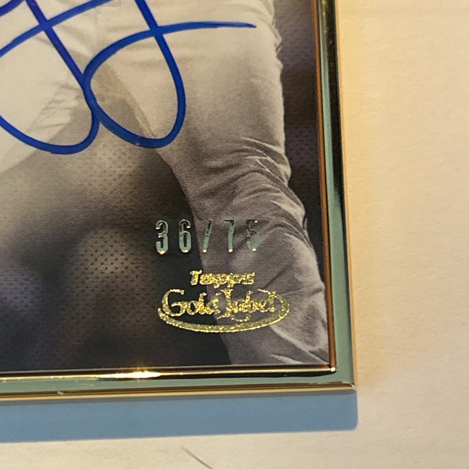2019 Topps Gold Label Black SP Framed Autograph Auto /75 #GLA-JJ Josh James RC view 2