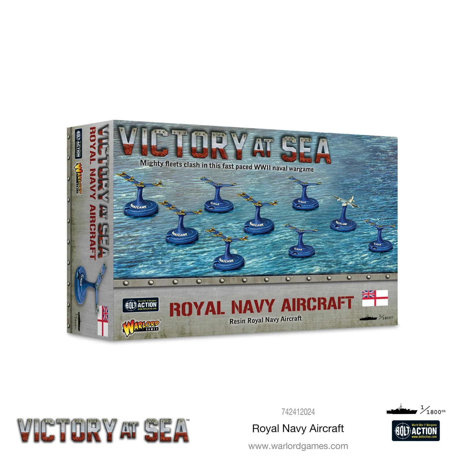British Royal Navy Aircraft - Brand New Warlord Games Victory At Sea Miniatures