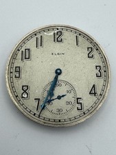 Vintage Elgin 12s 7J Grade 303 Pocket Watch Movement For Parts Or Repair