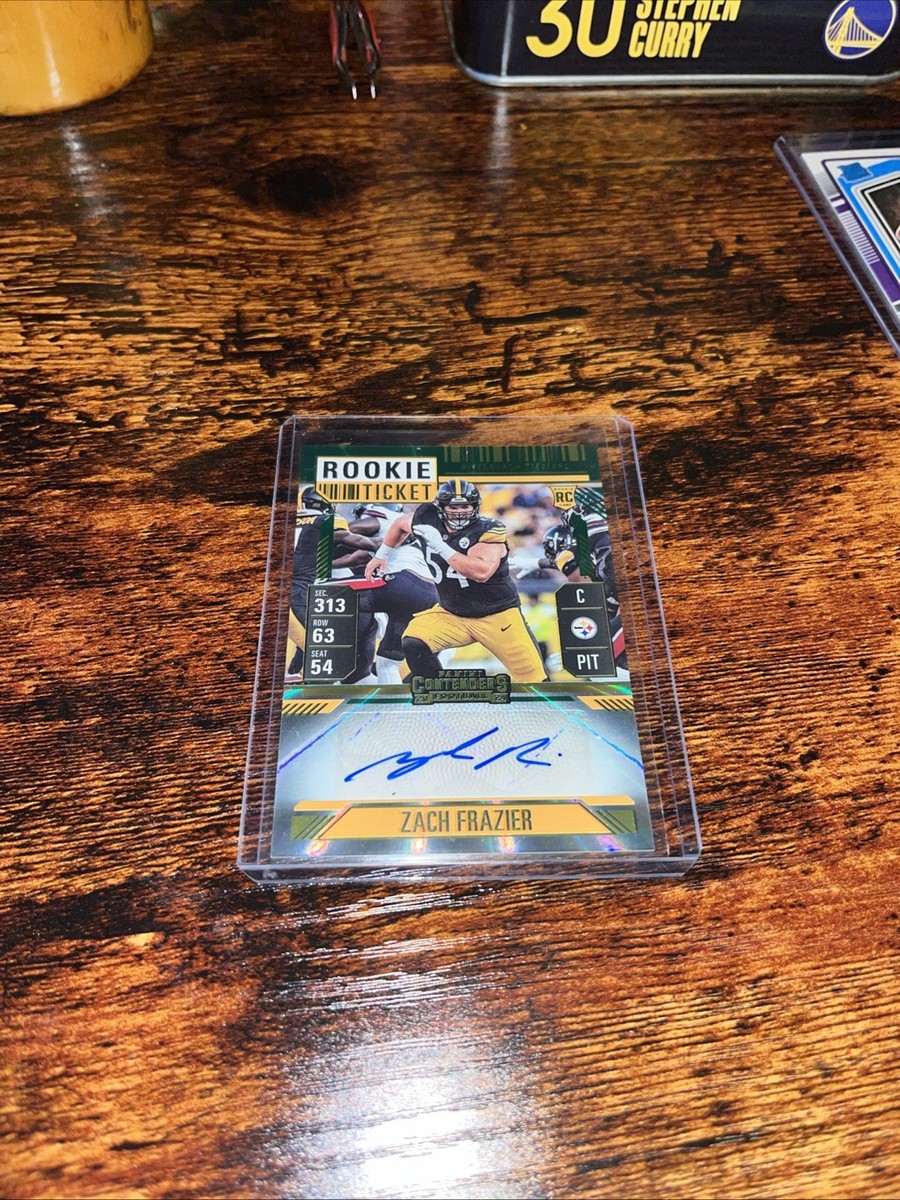 2024 Panini Contenders Rookie Ticket #230 ZACH FRAZIER Auto Green