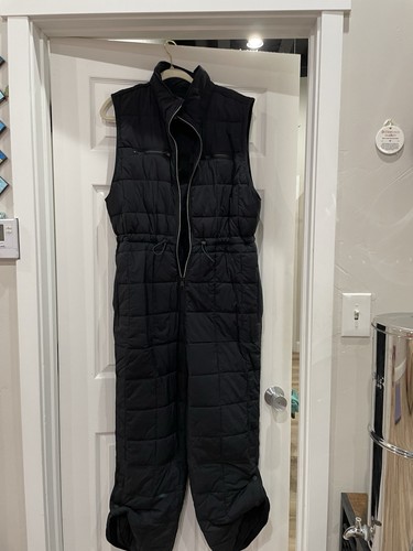 Movement Black Sleeveless Snowsuit M Unisex Adults Padded Waterproof Zip