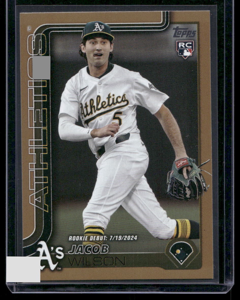 2025 Topps Update #US180 Jacob Wilson Gold #/2025