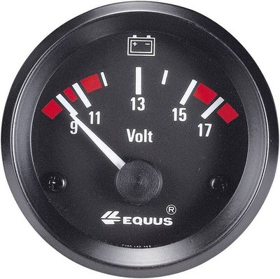 Equus 842060 Kfz Einbauinstrument für Auto Voltmeter Spannungsanzeige  9 - 17 V