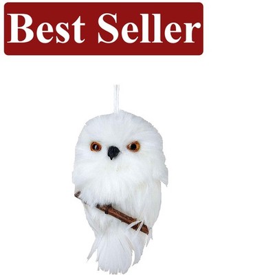 Kurt Adler's 3.93'' Hanging Owl Ornament - Beautiful Religious Tree Decoration