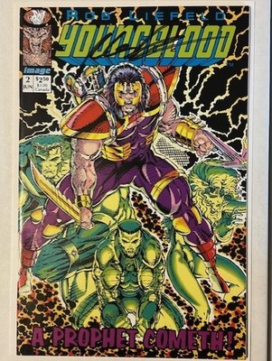 YOUNGBLOOD 2 SIGNED LIEFELD W/COA GREEN LOGO 1992 IMAGE COMICS