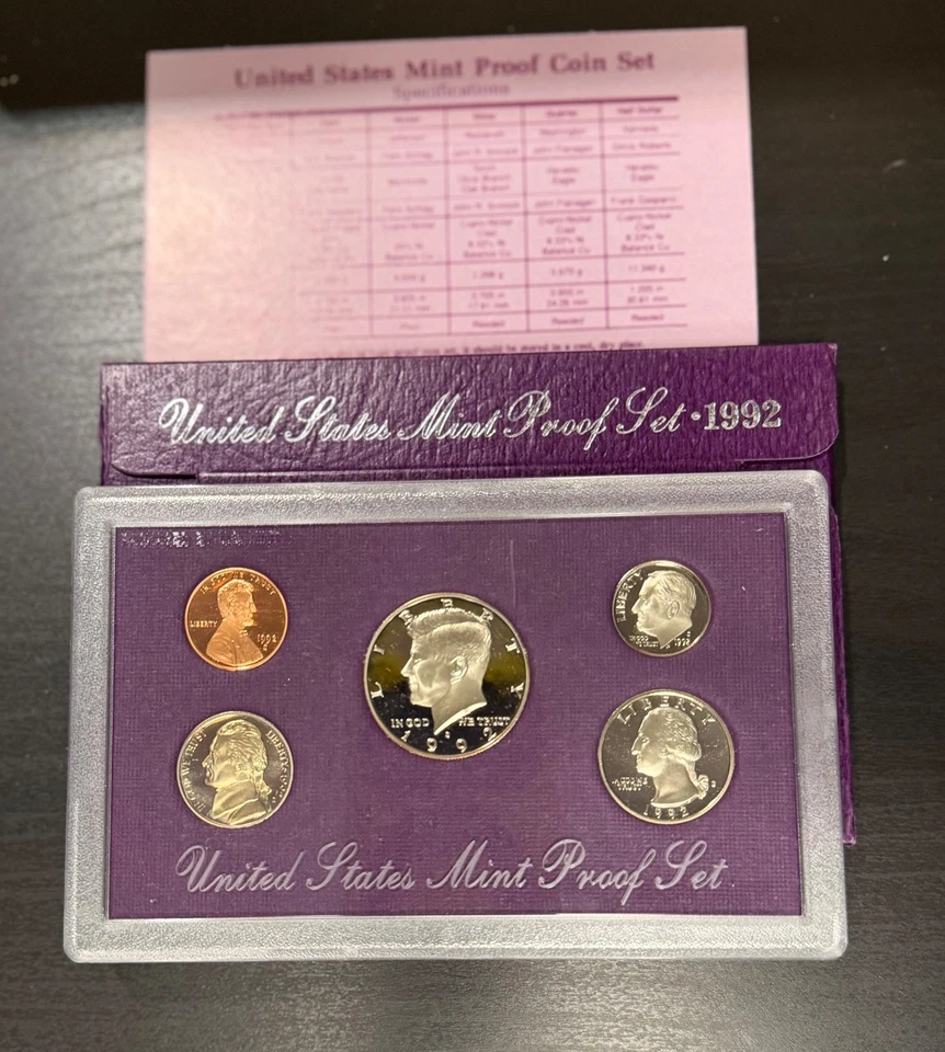 1992 S Proof Set US Mint Uncirculated Coin Set - Image 2 of 4