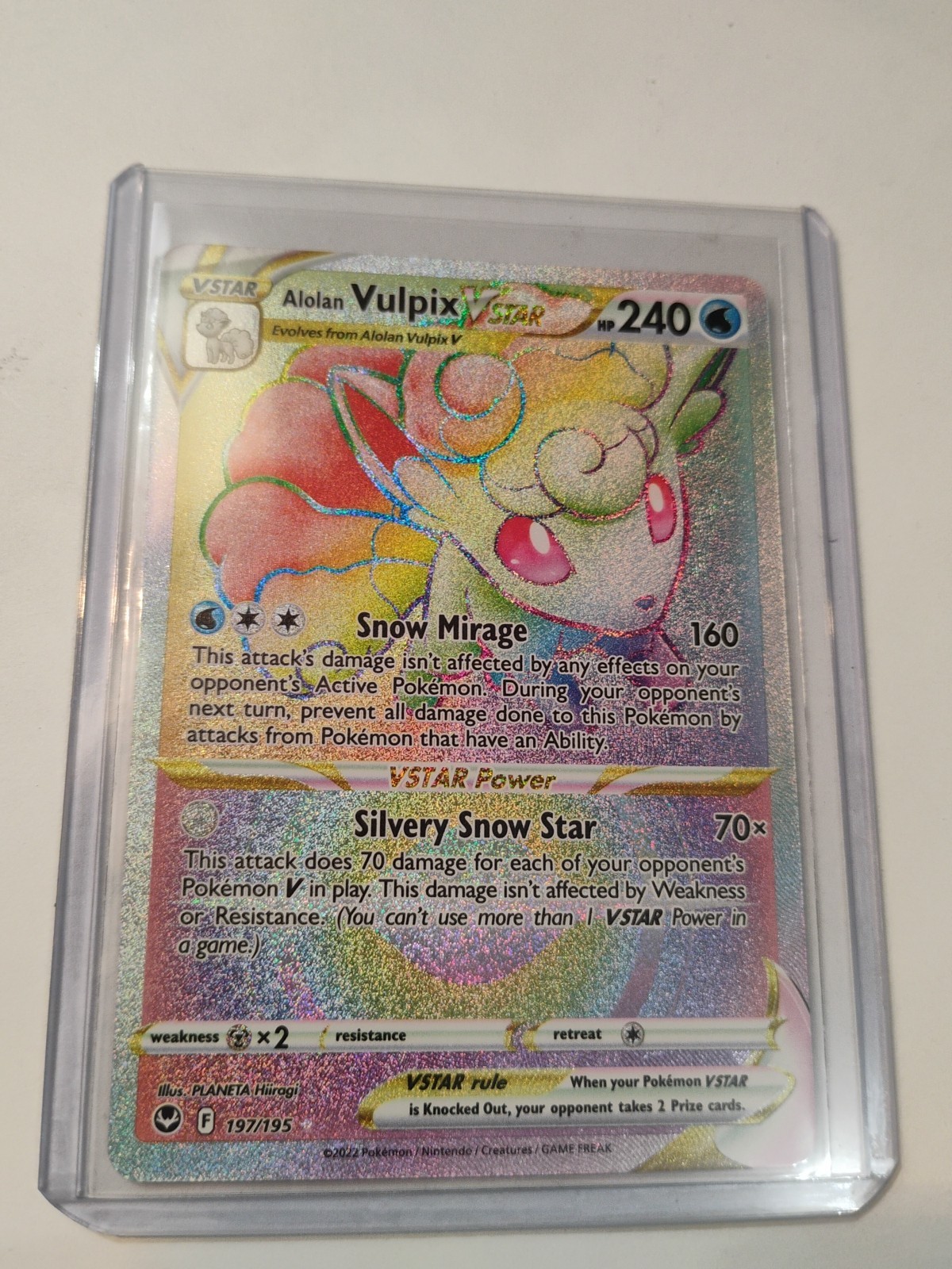 Alolan Vulpix VSTAR 197/195 Swsh12: Sword & Shield - Silver Tempest Holo