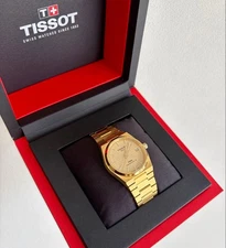 TISSOT PRX 35mm Gold PVD Auto Watch Powermatic 80 Full Set Mint