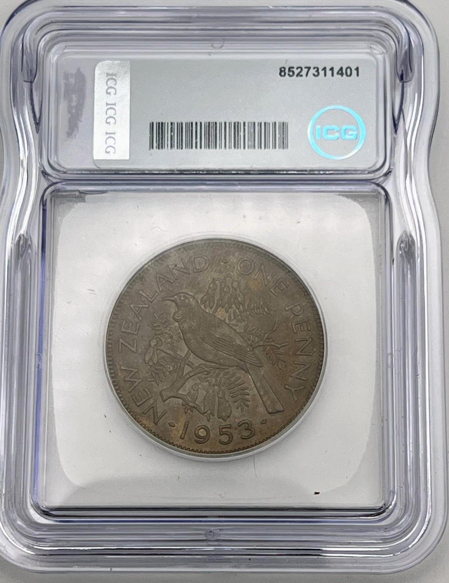 ＮＺニュージーランド軍＊UN国連軍/UNO ベレー＊約５９ｃｍ（実物） 1953 New Zealand 1 Penny ICG MS64 BN KM#24.1 UNC Uncirculated Mint
