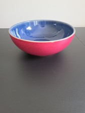 Denby Harlequin Red And Blue Soup Cereal Bowl...
