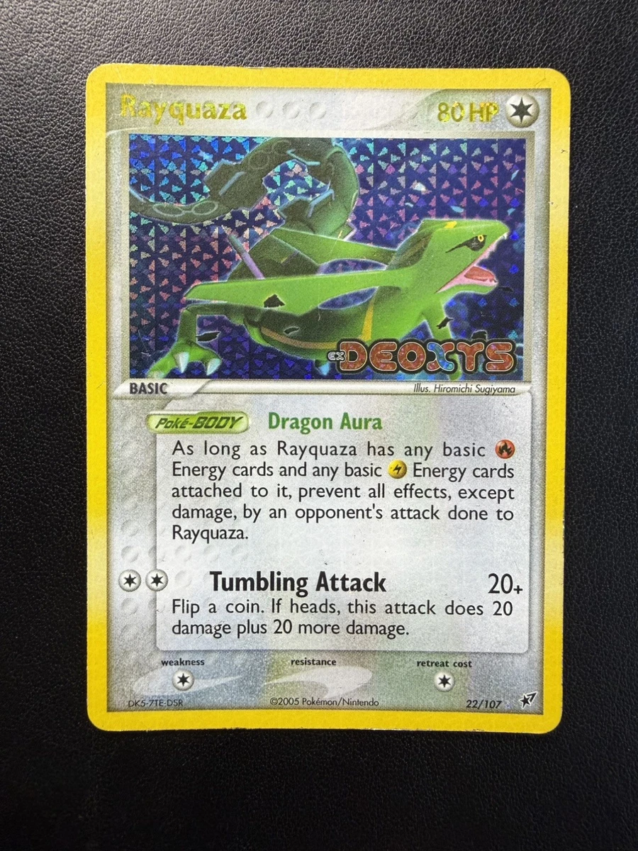 Rayquaza Pokémon TCG Rare Collectible Individual Card Games in
