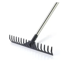  Thatch Rake 15.7" Steel Lawn Thatching Rake Heavy Duty Grass Grooming Tool 