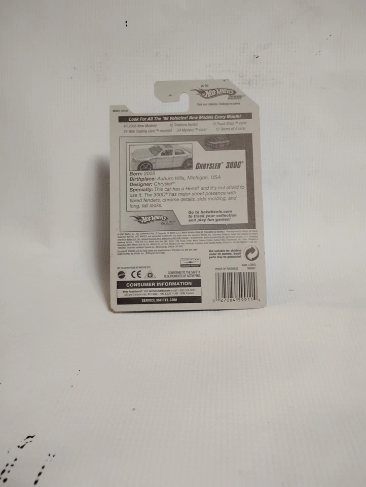Hot Wheels Treasure Hunt Chrysler 300c 2008 raro 1 de 12 Foto 2 de 4