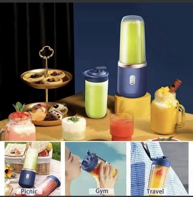 450ml Fruit Juicer 8 Blades USB Rechargeable Portable Blender For Smoothies