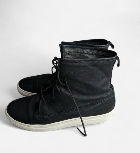 Fiorentini + Baker Lace Up Black Sneakers Boots EU 44 US Mens 11 Made in It - Picture 3 of 8