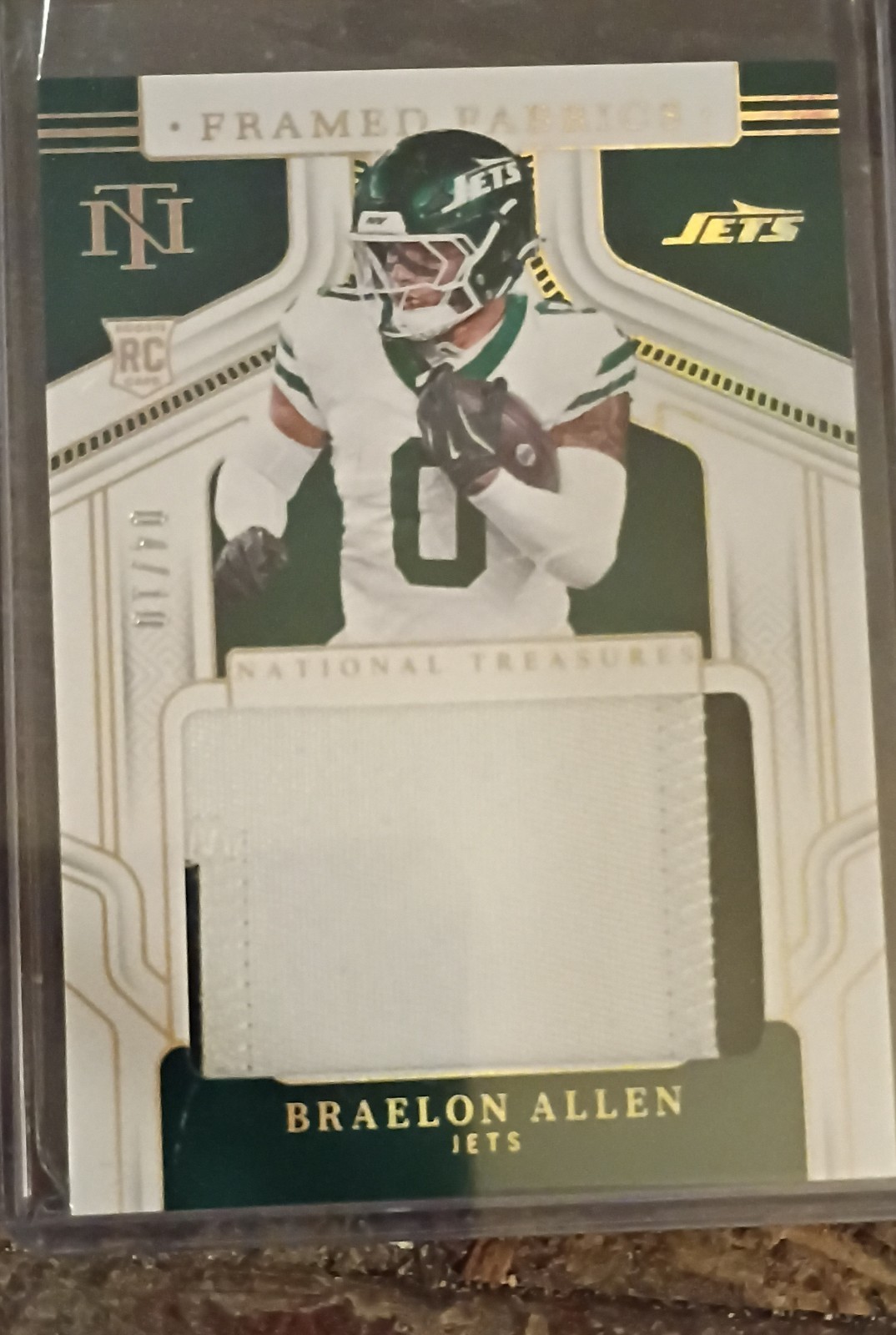 Braelon Allen Panini National Treasures #170 Patch Autograph