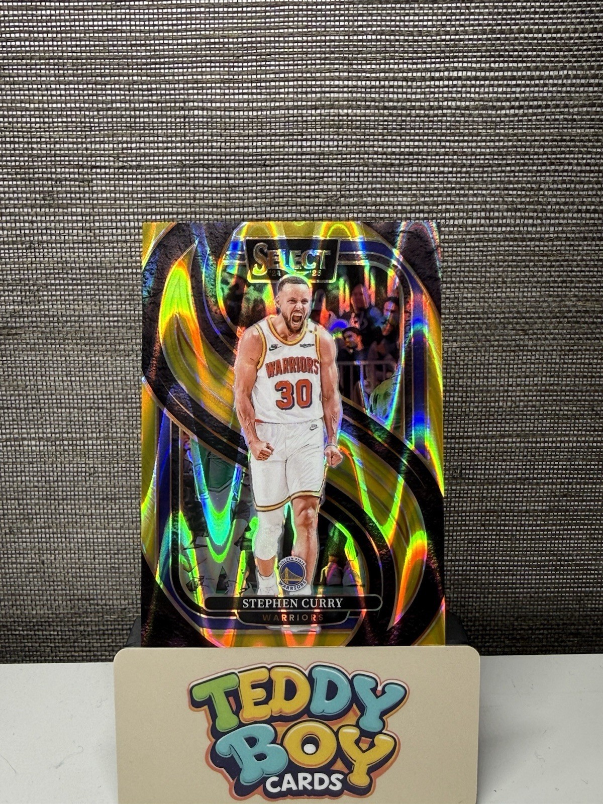 2024-25 Panini Select - Premier Level Stephen Curry #143 Gold Wave Prizm /10