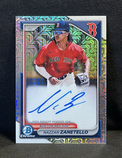 2024 Bowman Chrome Nazzan Zanetello Red Sox Mojo Auto #BMA-NZ