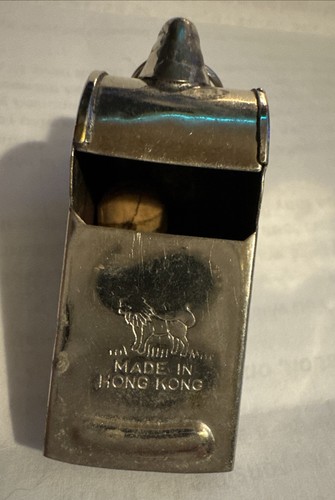 ACME Thunderer 59,5 Pfeife 50er Jahre Vintage Löwe Stempel Made in Hong Kong Erbsenkugel