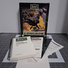 Jane's Combat Simulation AH-64D Longbow PC Big Box and Manuals Only
