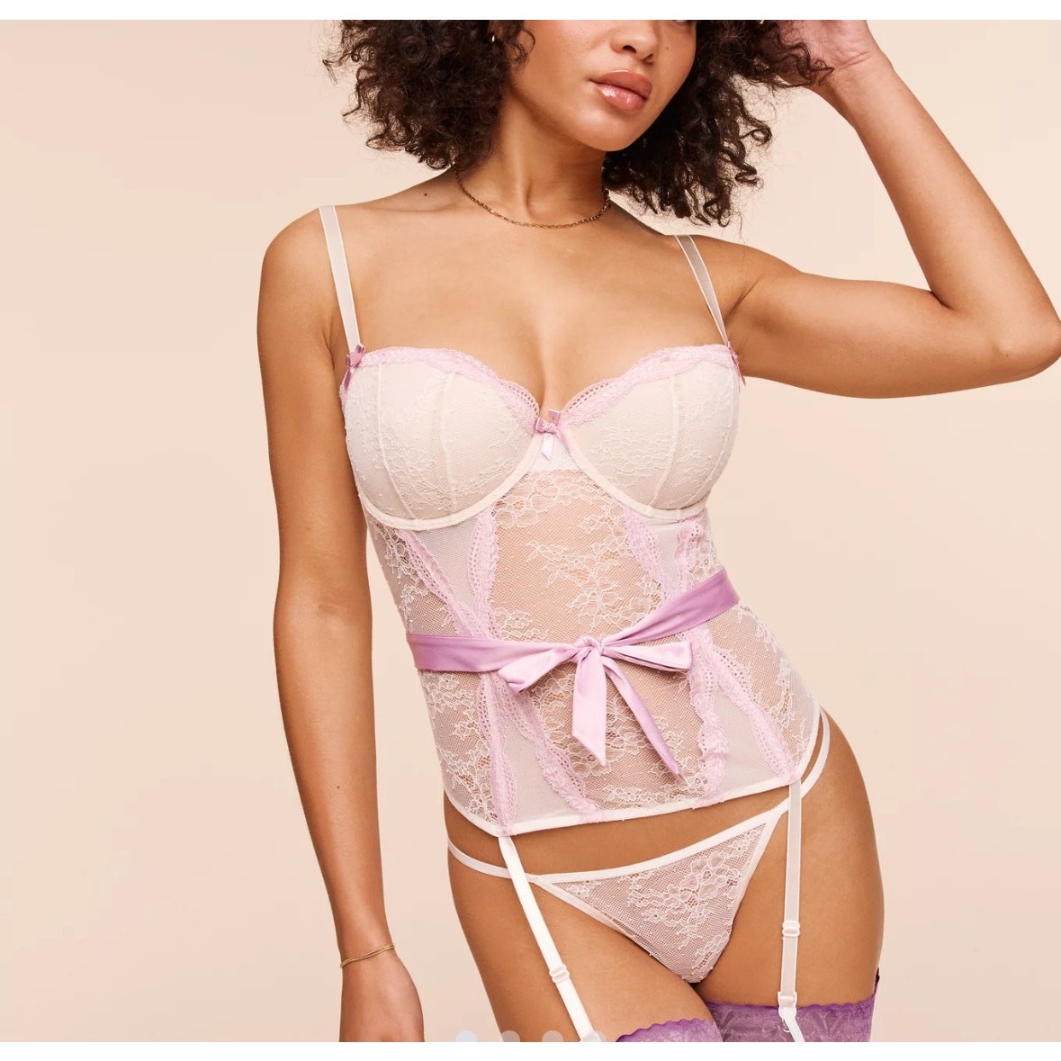 Adore me Halia Contour Balconette Bustier Size 34B Babydoll 