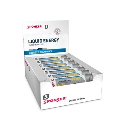 Sponser LIQUID ENERGY PLUS Gel 18x70g mit Koffein (41,26 /1kg)