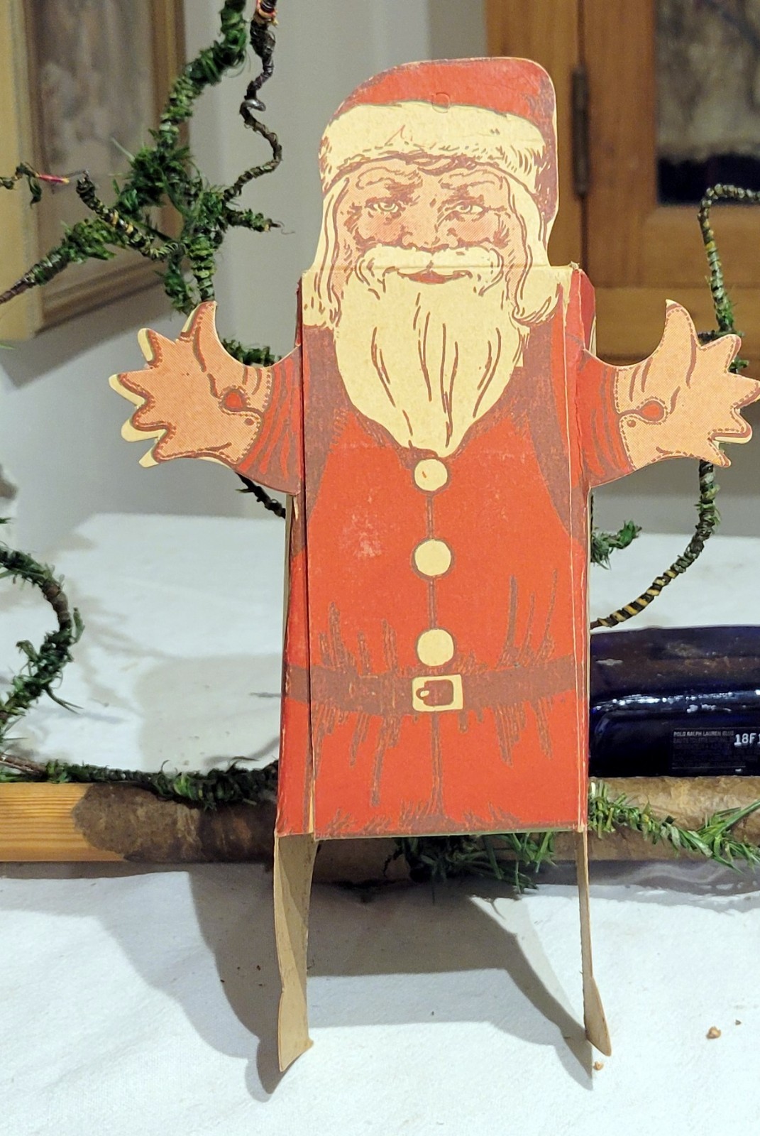 Christmas Candy Box. Santa with Open Arms. American Novelty Candy Co. Brooklyn