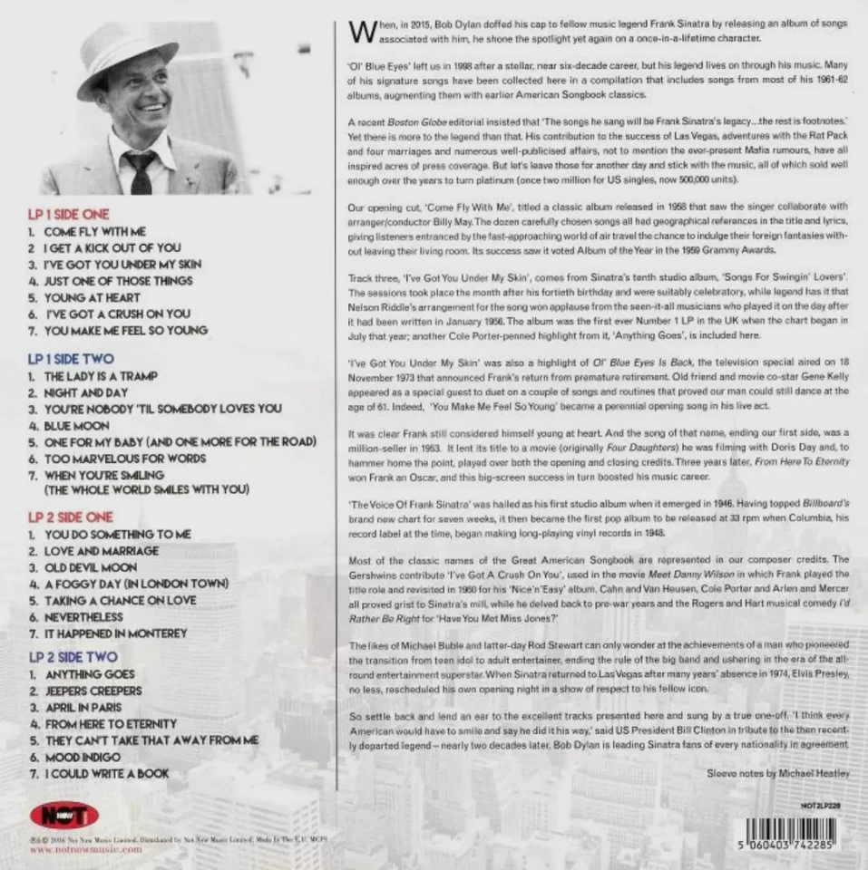 FRANK SINATRA - GREAT AMERICAN SONGBOOK Vinyl 2LP Record NEW AND SEALED - Image 2 of 2