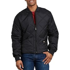 Dickies Black Diamond Quilted Nylon Jacket XL 61242BK NWT Men s