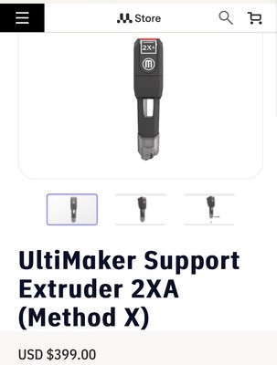 MakerBot MethodX Method X Support 2XA Extruder BRAND NEW IN BOX