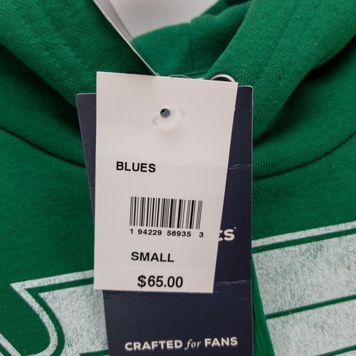 Fanatics St. Louis Blues Hoodie Men’s Small Green Pullover NWT Label Flaw - Picture 8 of 14