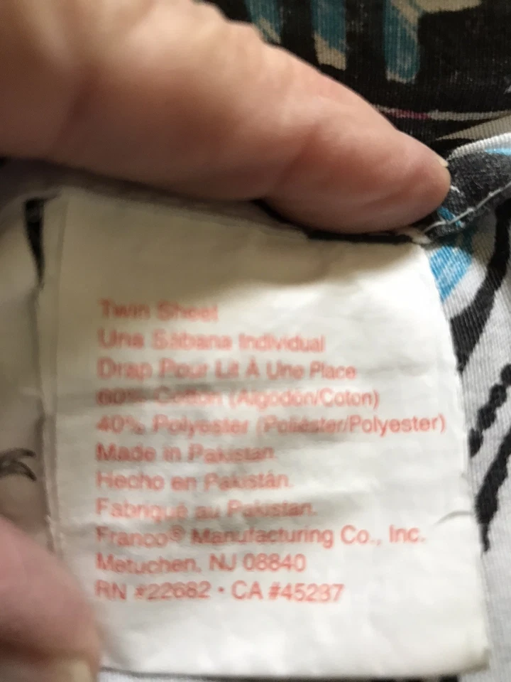 Monster High Twin Flat Sheet 2012 60%Cotton/ 40% Polyester - Image 3 of 3