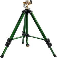 Impact Sprinkler on Tripod Base, 0-360 Degree Large Area Coverage