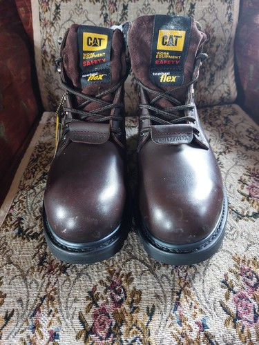 Brown Caterpillar Safety Boots Size 9
