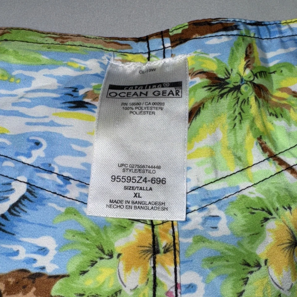 Pantalones Cortos de Natación Catalina Island Tropical Luau Board para Mujer XL DE COLECCIÓN Playa Foto 2 de 4